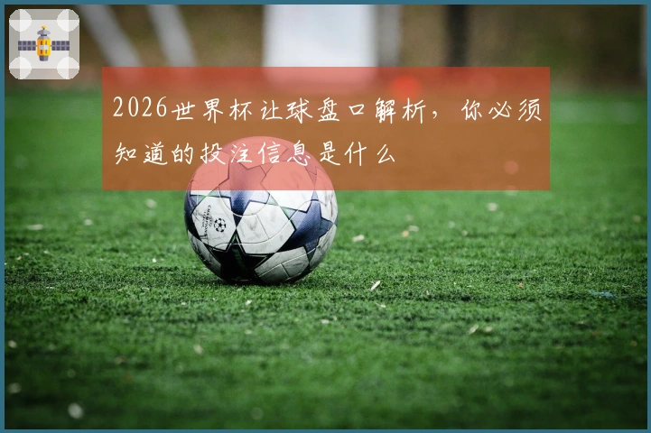 2026世界杯让球盘口解析，你必须知道的投注信息是什么